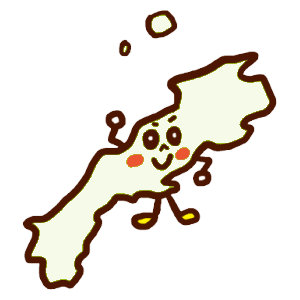 島根県のイラスト地図