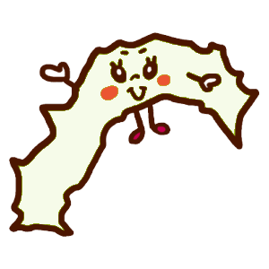 高知県のイラスト地図