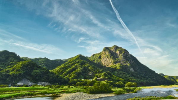 城山と狩野川