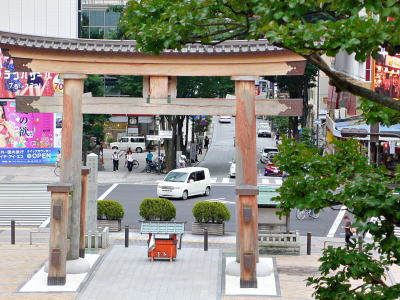 二荒山神社石段より