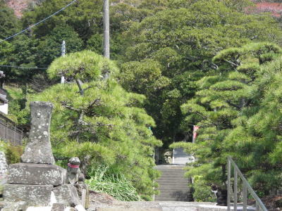 不動院に続く参道